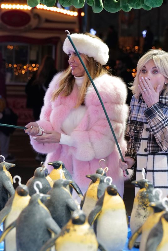 LIZZIE CUNDY and ANTHEA TURNER at Winter Wonderland in Hyde Park 11/18/2021