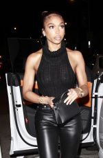 LORI HARVEY at Catch LA in Los Angeles 11/14/2021