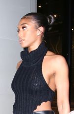 LORI HARVEY at Catch LA in Los Angeles 11/14/2021