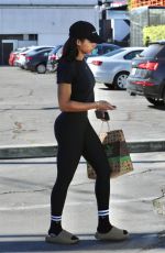 LORI HARVEY at Kreation Organic Juicery in Los Angeles 11/15/22021
