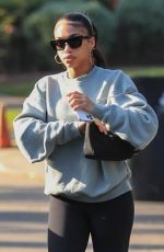 LORI HARVEY Heading to Forma Pilates Studio in West Hollywood 11/04/2021