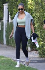 LORI HARVEY Heading to Forma Pilates Studio in West Hollywood 11/04/2021
