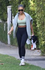 LORI HARVEY Heading to Forma Pilates Studio in West Hollywood 11/04/2021