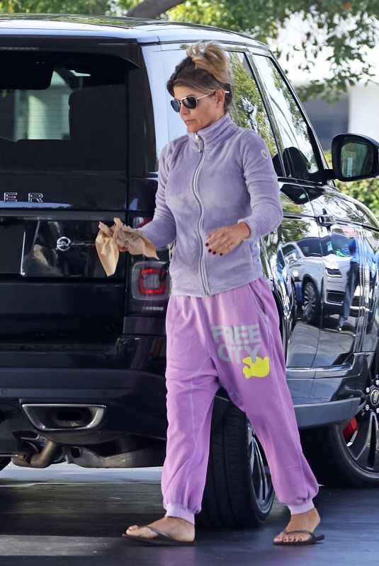 LORI LOUGHLIN at a Gas Station in Los Angeles 11/19/2021