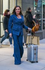 LUANN DE LESSEPS Leaves Her Hotel in New York 11/16/2021