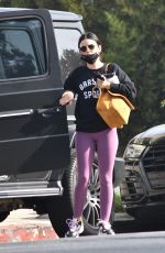 LUCY HALE Arrives at Pilates Class in West Hollywood 11/19/2021