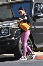 LUCY HALE Arrives at Pilates Class in West Hollywood 11/19/2021