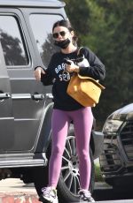 LUCY HALE Arrives at Pilates Class in West Hollywood 11/19/2021