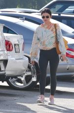 LUCY HALE at a Nail Salon in Studio City 11/16/2021