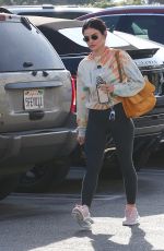 LUCY HALE at a Nail Salon in Studio City 11/16/2021