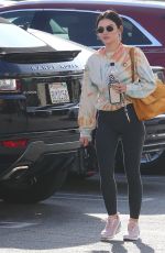 LUCY HALE at a Nail Salon in Studio City 11/16/2021