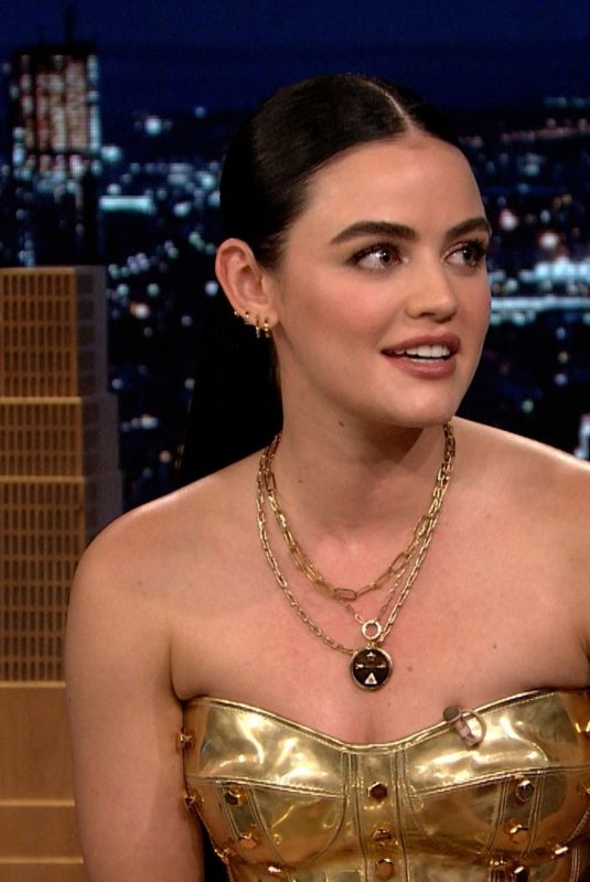 LUCY HALE at Tonight Show Starring Jimmy Fallon 11/10/2021