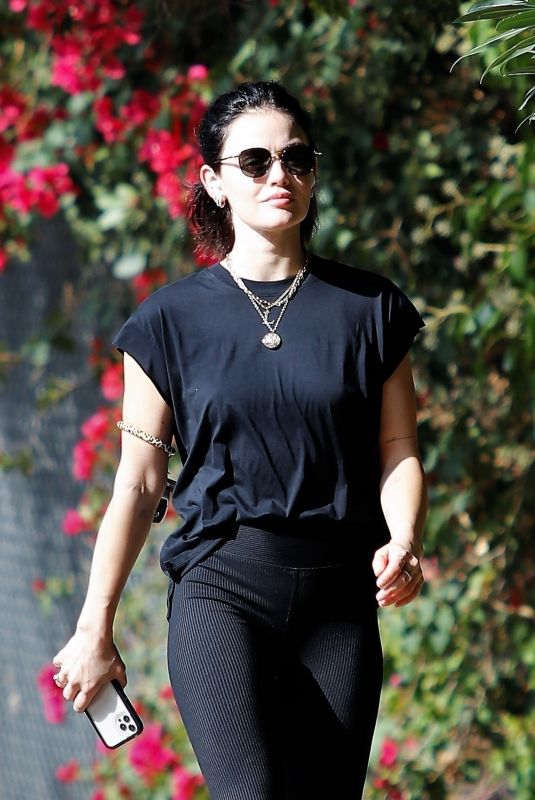 LUCY HALE Out for Exercise in Studio City 11/17/2021