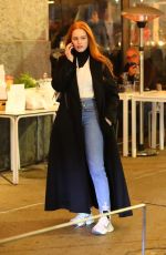 LUCYA HALE and MADELAINE PETSCH Out for Dinner at ABC Kitchen in New York 11/11/2001