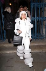 MABEL Leaves Opening Party of Skate at Somerset House in London 11/16/22021