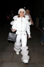 MABEL Leaves Opening Party of Skate at Somerset House in London 11/16/22021