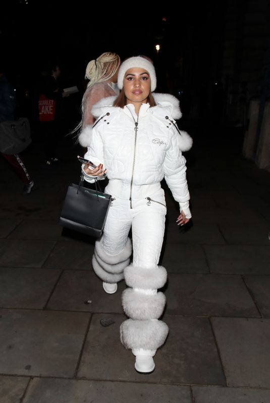 MABEL Leaves Opening Party of Skate at Somerset House in London 11/16/22021