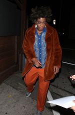MACY GRAY Out for Dinner at Craig