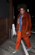 MACY GRAY Out for Dinner at Craig