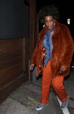 MACY GRAY Out for Dinner at Craig