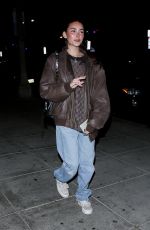 MADISON BEER Out for Dinner at Matsuhisa in Beverly Hills 11/29/2021