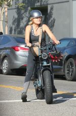 MALIN AKERMAN Out on Her Electric Bike in Los Feliz 11/05/2021