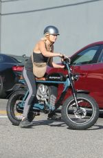 MALIN AKERMAN Out on Her Electric Bike in Los Feliz 11/05/2021
