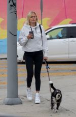 MALIN AKERMAN Out with Her Dog in Los Feliz 11/01/2021