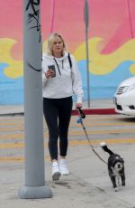 MALIN AKERMAN Out with Her Dog in Los Feliz 11/01/2021