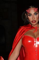 MANDI VAKILI Arrives at a Halloween Party in Chelsea 10/30/2021