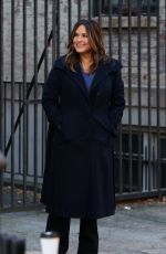 MARISKA HARGITAY on the Set of Law and Order: Special Victims Unit In New York 11/01/2021
