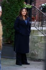MARISKA HARGITAY on the Set of Law and Order: Special Victims Unit In New York 11/01/2021