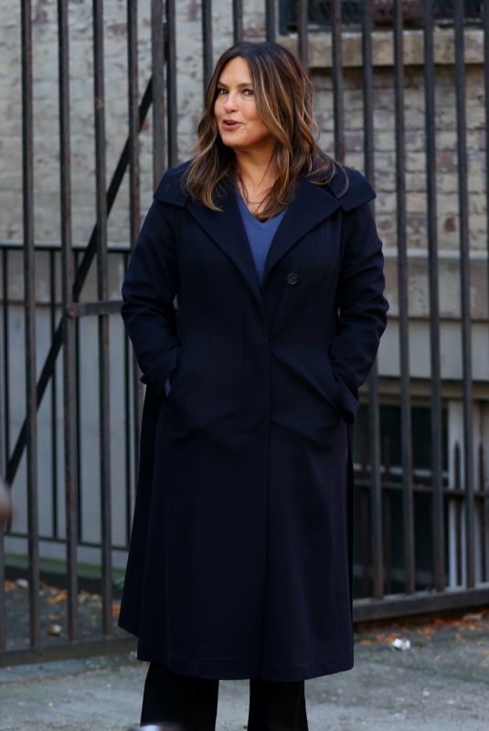 MARISKA HARGITAY on the Set of Law and Order: Special Victims Unit In New York 11/01/2021