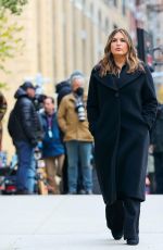 MARISKA HARGITAY on the Set of Law and Order: Special Victims Unit in New York 11/15/2021