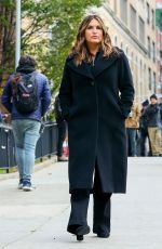 MARISKA HARGITAY on the Set of Law and Order: Special Victims Unit in New York 11/15/2021