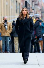 MARISKA HARGITAY on the Set of Law and Order: Special Victims Unit in New York 11/15/2021