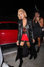 MEAGAN GOOD Arrives at a Halloween Party at Highlight Room in Hollywood 10/31/2021