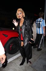 MEAGAN GOOD Arrives at a Halloween Party at Highlight Room in Hollywood 10/31/2021