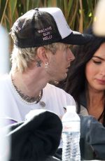 MEGAN FOX and Machine Gun Kelly Out in Santorini 11/10/2021