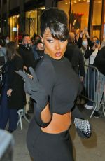 MEGAN THEE STALLION Arrives at Glamour Women of the Year Event in New York 11/08/2021