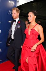 MEGHAN MARKLE and Prince Harry Arrives at 2021 Salute to Freedom Gala in New York 11/10/2021