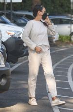 MILA KUNIS Takes a Phone Call Out in Santa Monica 11/09/2021