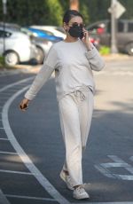 MILA KUNIS Takes a Phone Call Out in Santa Monica 11/09/2021