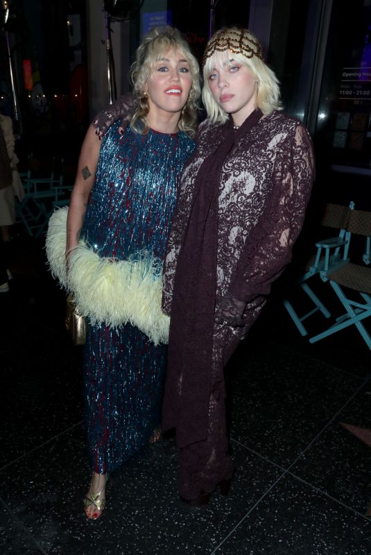 MILEY CYRUS and BILLIE EILISH at Gucci Love Parade Show in Los Angeles 11/02/2021