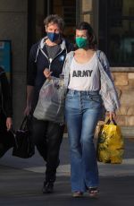MILLA JOVOVICH Out Shopping in Los Feliz 11/22/2021
