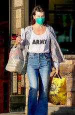 MILLA JOVOVICH Out Shopping in Los Feliz 11/22/2021