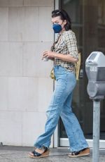 MILLA JOVOVICH Out Shopping on Rodeo Drive in Beverly Hills 11/01/2021