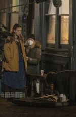 MILLIE BOBBY BROWN on the Set of Enola Holmes 2 in London 11/17/2021