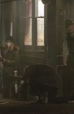 MILLIE BOBBY BROWN on the Set of Enola Holmes 2 in London 11/17/2021