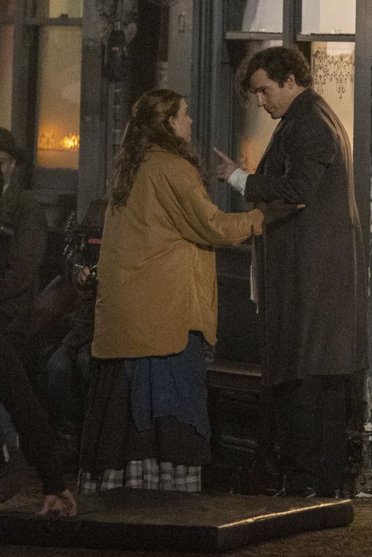 MILLIE BOBBY BROWN on the Set of Enola Holmes 2 in London 11/17/2021